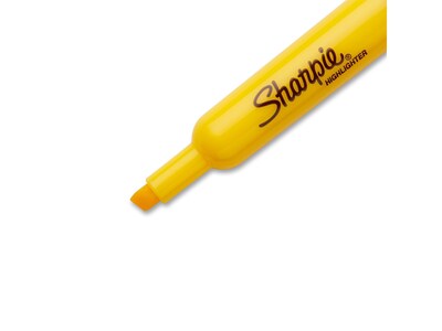 Sharpie Tank Highlighter, Chisel Tip, Yellow, Dozen (25005)