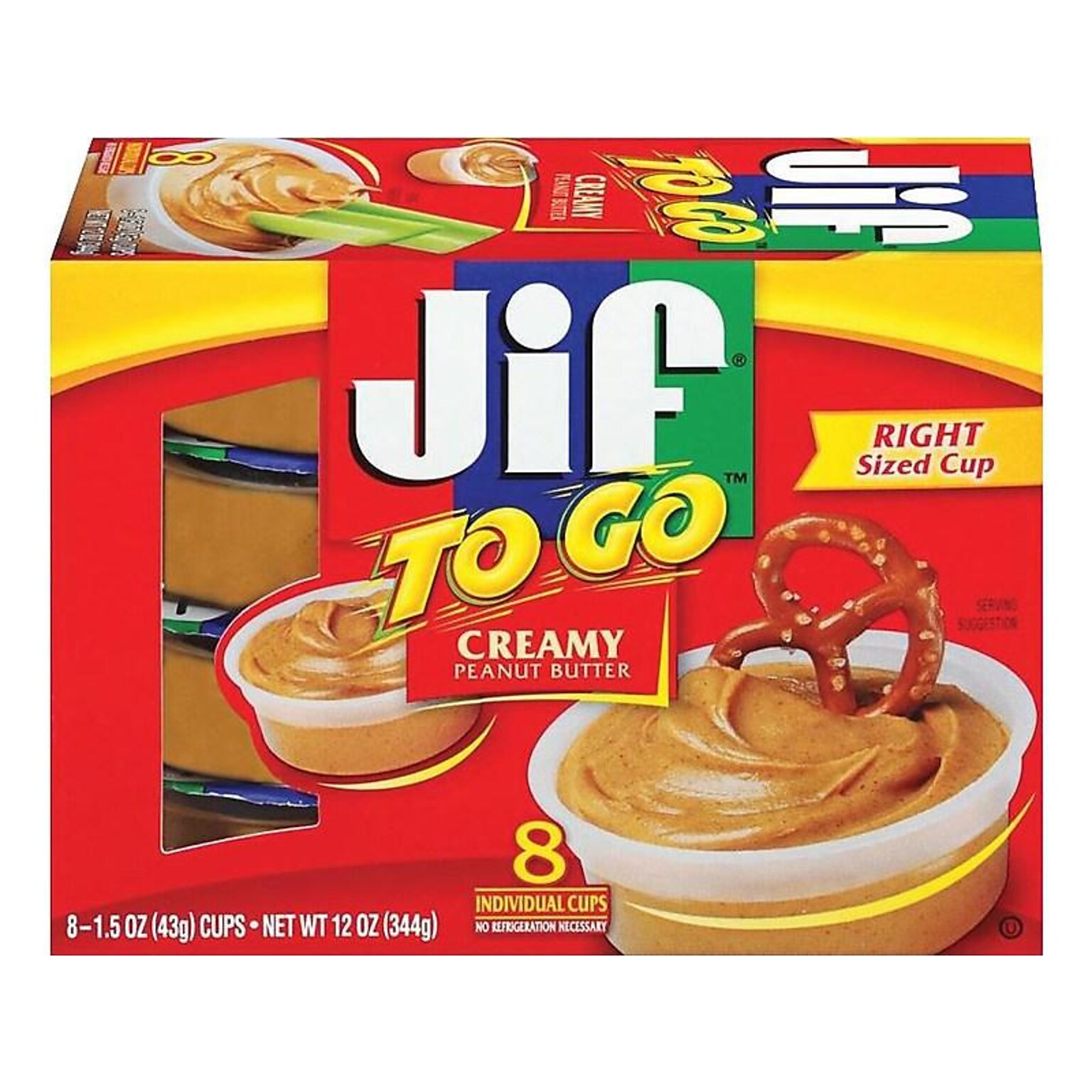 Jif To Go Peanut Butter 1.5 Oz. 8/Box (SMU5150024136)