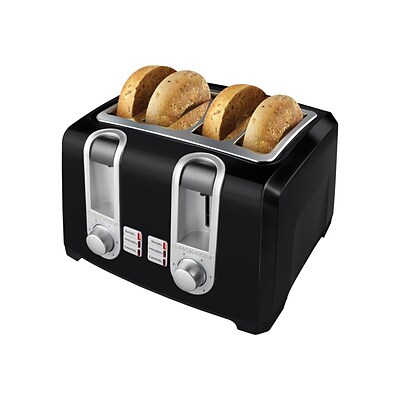 Black & Decker 4-Slices Pop-Up Toaster, Black (T4569B)