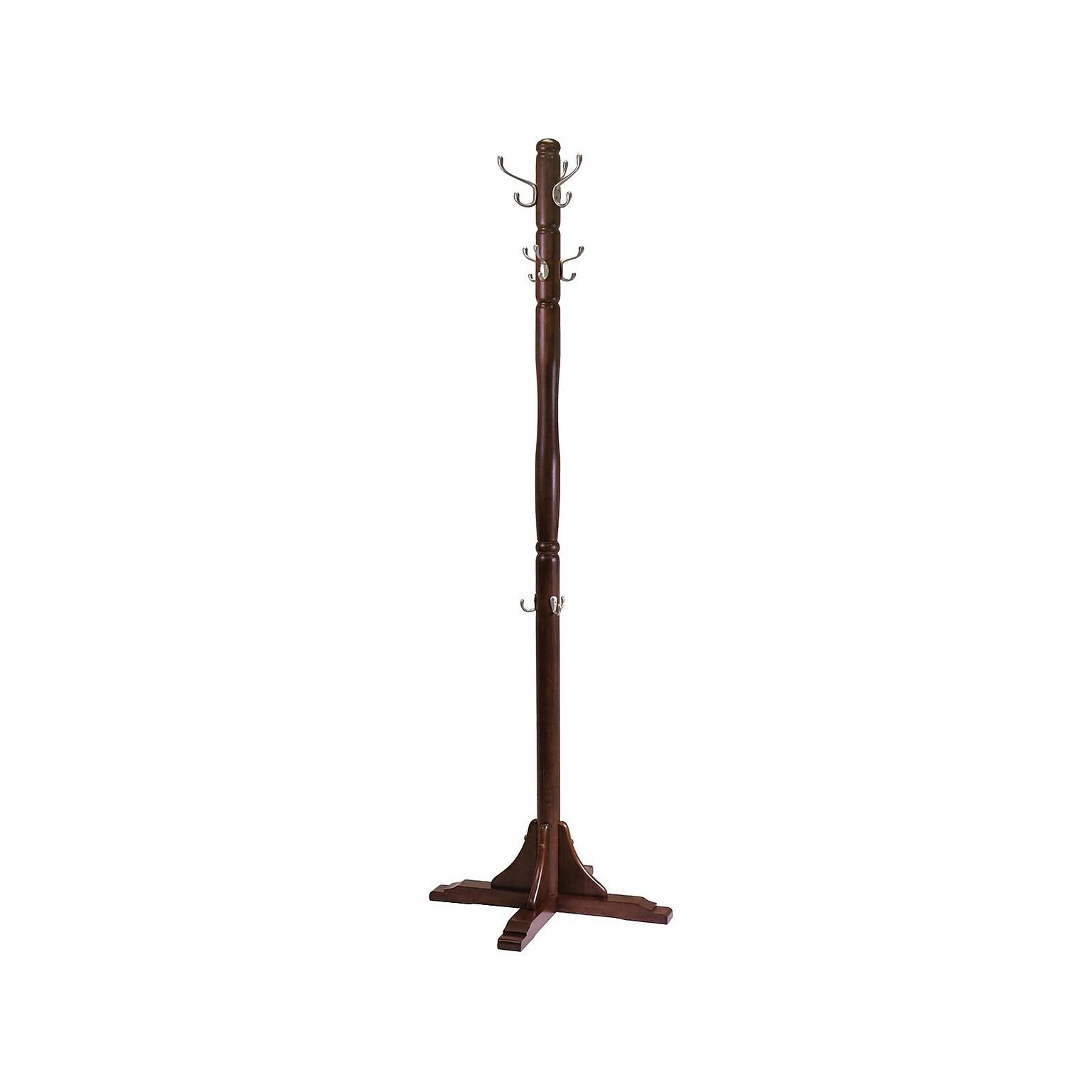 Winsome Jera Coat Tree, Cappuccino, Wood (40972)