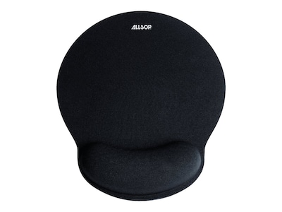 Allsop Foam Mouse Pad/Wrist Rest Combo, Black (30203)