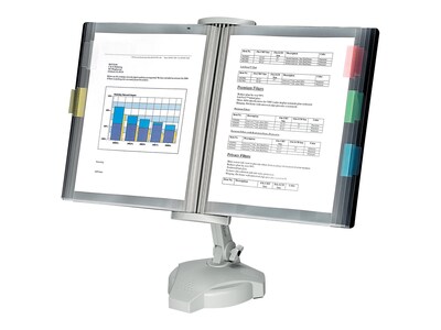 Fellowes Reference Plastic Rack, 18.63 x 21.13, Platinum (22300)