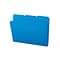 Smead Poly File Folder, 1/3-Cut- Tab Letter Size, Blue, 24/Box (10503)