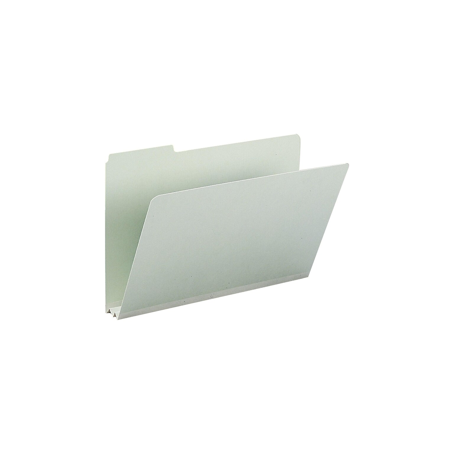 Smead Heavy Duty Pressboard File Folder, 1/3-Cut Tab, 2 Expansion, Legal Size, Gray/Green, 25/Box (18234)