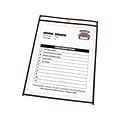 C-Line Vinyl Job Ticket Holders, 9 x 12, Clear with Black Edges25/Box (46912)