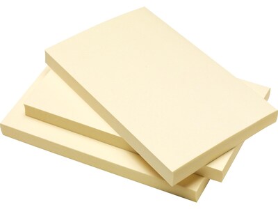 Staples® Recycled Notes, 3" x 5", Sunshine Collection, 100 Sheet/Pad, 12 Pads/Pack (S-35YR12/52571)