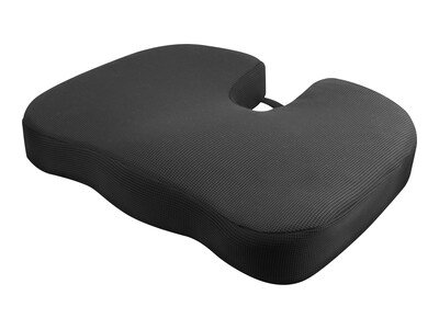 Wagan RelaxFusion Coccyx Polyester Seat Cushion, Black (9113)