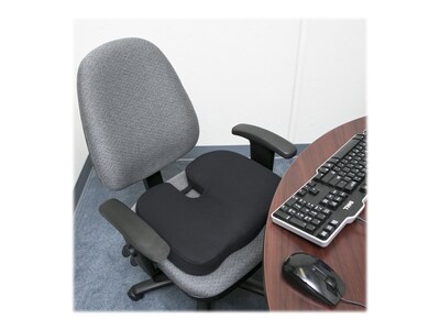 Mind Reader Memory Foam Office Chair Cushion, Black (MEMGEL-BLK