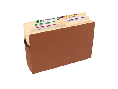 Smead Redrope File Pocket, 3.5" Expansion, Legal Size, Brown 50/Pack (74805)