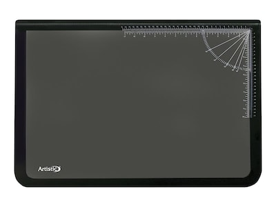 Artistic Logo Pad Anti-Slip Rubber Desk Pad, 31 x 20, Black (41200)