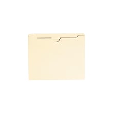 Smead File Jacket, Reinforced Straight-Cut Tab, Flat-No Expansion, Letter Size, Manila, 100/Box (755