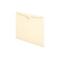 Smead File Jacket, Reinforced Straight-Cut Tab, Flat-No Expansion, Letter Size, Manila, 100/Box (75500)