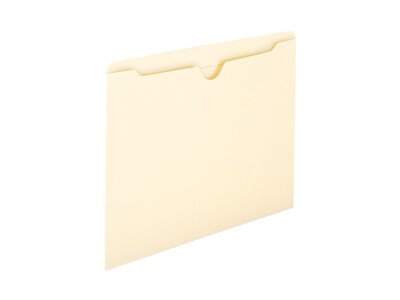 Smead File Jacket, Reinforced Straight-Cut Tab, Flat-No Expansion, Letter Size, Manila, 100/Box (75500)