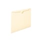 Smead File Jacket, Reinforced Straight-Cut Tab, Flat-No Expansion, Letter Size, Manila, 100/Box (75500)