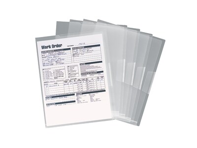 clear poly file jackets