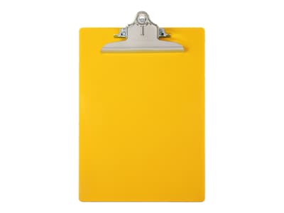 Saunders Recycled Plastic Clipboard, Letter Size, Yellow (21605)