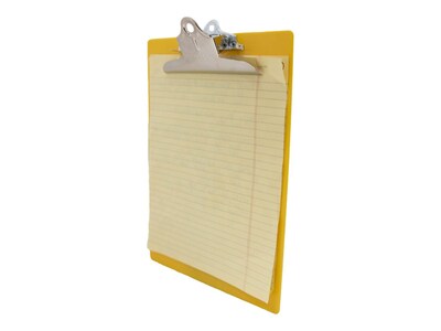 Saunders Recycled Plastic Clipboard, Letter Size, Yellow (21605)