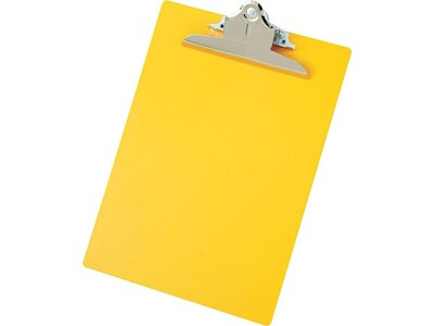 Saunders Recycled Plastic Clipboard, Letter Size, Yellow (21605)