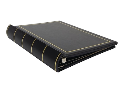 Wilson Jones Minute Record Book, 9.3W x 11.6H, Black, 250 Sheets/Book (W0395-11)