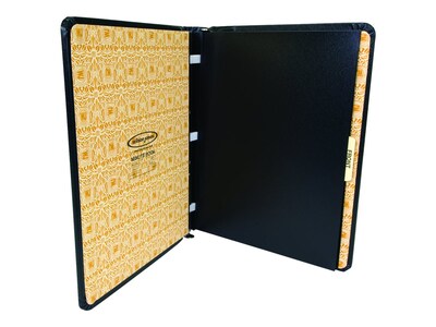 Wilson Jones Minute Record Book, 9.3"W x 11.6"H, Black, 250 Sheets/Book (W0395-11)