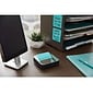 Post-it® Pop-up Notes Dispenser for 3" x 3" notes, Black with Steel Top (STL-330-B)