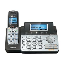 VTech DS6151-2 2-Handset Cordless Telephone, Silver/Black (80-0883-00)