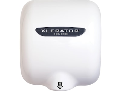 XLERATOR XL-W-1.1N 110-120V Hand Dryer with Noise Reduction Nozzle, White Cover