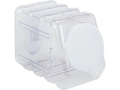 Pacon Interlocking 6.75"H x 5.5"W x 9.5"D Plastic Storage Container, Clear, Each (0027660)