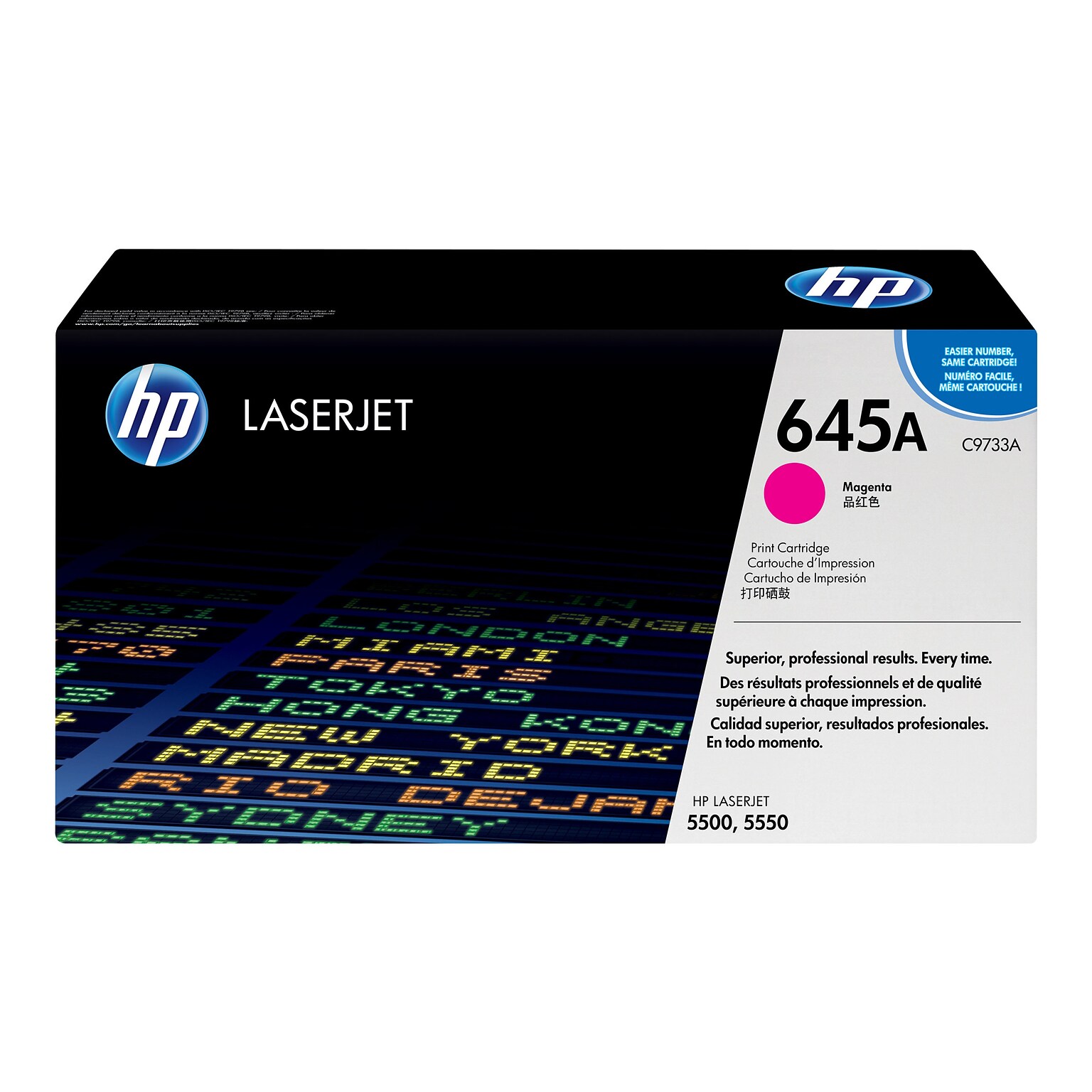 HP 645A Magenta Standard Yield Toner Cartridge  (C9733A)