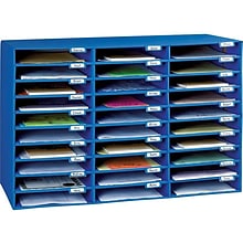 Pacon Classroom Keepers 21H x 31.63W Corrugated Mailbox, Blue, Each (001388)