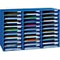 Pacon Classroom Keepers 21"H x 31.63"W Corrugated Mailbox, Blue, Each (001388)