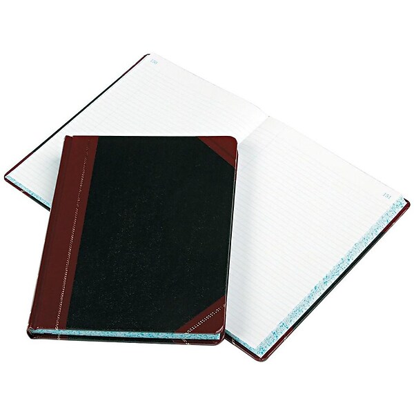 Boorum & Pease 21 Series Record Book, 8.13W x 10.38H, Black (21-300-R)