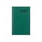 Rediform Emerald Series Record Book, 6.25"W x 9.63"H, 200 Pages, Green (56521)