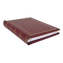 Wilson Jones Minute Record Book, 9.3W x 11.6H x 1.7D, Red (W0396-11)