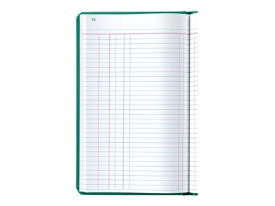 Boorum & Pease 66 Series Record Book, 7.63"W x 12.13"H, Blue, 75 Sheets/Book (66-150-J)