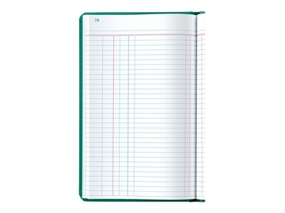 Boorum & Pease 66 Series Record Book, 7.63"W x 12.13"H, Blue, 75 Sheets/Book (66-150-J)