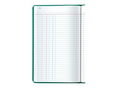 Boorum & Pease 66 Series Record Book, 7.63"W x 12.13"H x 1"D, Blue, 250 Sheets/Book (66-500-J)