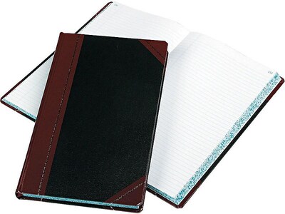 Boorum & Pease 9 Series Record Book, 8.63" x 14.13", Black, 150 Sheets/Book (9-300-R)