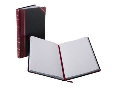 Boorum & Pease 9 Series Record Book, 8.63" x 14.13", Black, 150 Sheets/Book (9-300-R)