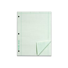 TOPS Engineering Computation Notepad, 8.5 x 11, Graph Ruled, Green tint, 100 Sheets/Pad (TOP 35510