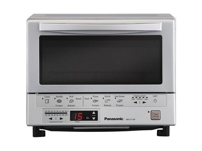 Panasonic FlashXpress 4-Slices Toaster Ovens, Silver (NB-G110P)