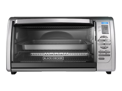 Black & Decker 6-Slices Toaster Oven, Silver (CTO6335S)