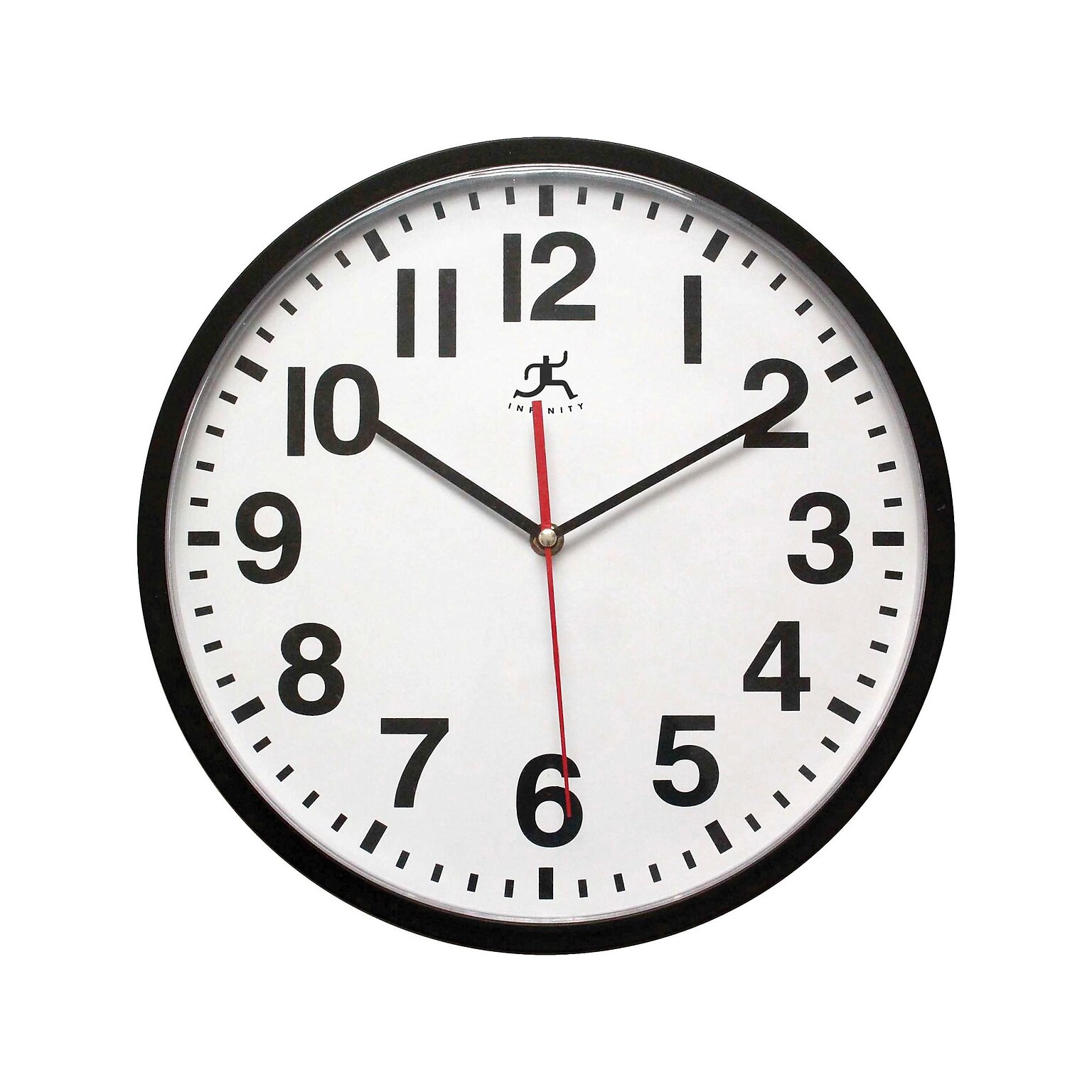 Infinity Instruments Pure Wall Clock, 13Dia. (15018BK-4017)