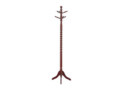 Monarch Specialties Coat Tree, Cherry, Wood (I 3058)
