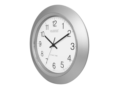 La Crosse Technology Atomic Wall Clock, 14"Dia. (WT-3144S)