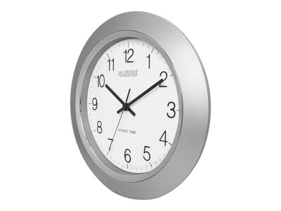 La Crosse Technology Atomic Wall Clock, 14"Dia. (WT-3144S)