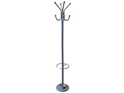 Ore International Home Decorators Collection Coat Tree, Silver, Metal (R673)