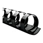 GBC CombBind 1/4" Plastic Binding Spine Comb, 25 Sheet Capacity, Black, 100/Box (4000020)