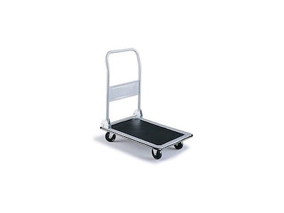 Safco Tuff Truck Small Platform Truck, 400 lbs., Light Gray/Black (4072)
