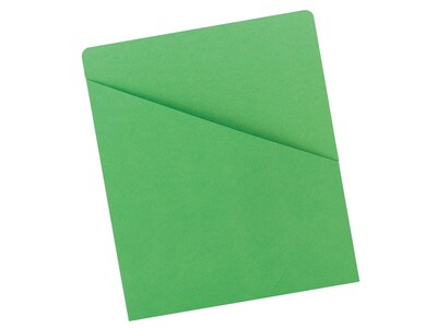 Smead File Jackets, Letter Size, Green, 25/Pack (75432)